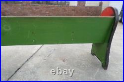 Poll Parrot Shoes Wooden Bench 8 Foot RARE 1949 Shoe Store