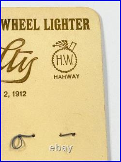 RARE 1912 Hahway No. 89 Cigarette Wheel Lighter Advertising Store Display German