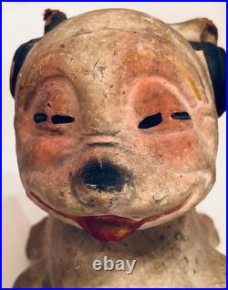 RARE 1920s Crosley Pup Radio Bonzo Paper Mache Dog Advertising Store Display