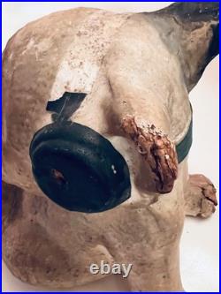 RARE 1920s Crosley Pup Radio Bonzo Paper Mache Dog Advertising Store Display