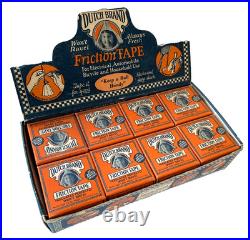 RARE 1920s DUTCH BRAND FRICTION TAPE Store Display Box NOS 16 Rolls Van Cleef