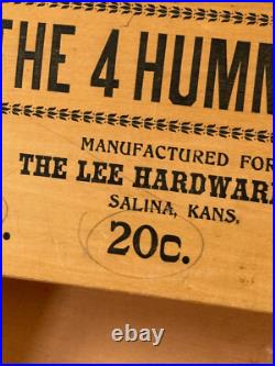 RARE 1920s HD Lee Hardware 4 Hummers Lock Store Advertising Display Salina KS