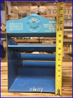 RARE 1920s Life Savers Candy Counter Display Rack Tin Litho Advertising Store