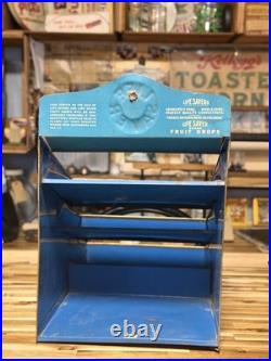 RARE 1920s Life Savers Candy Counter Display Rack Tin Litho Advertising Store