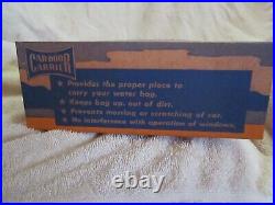 RARE 1930s-40s CAR-DOOR CARRIER STORE COUNTER DISPLAY / SIGN NOS FULL BOX, MINT