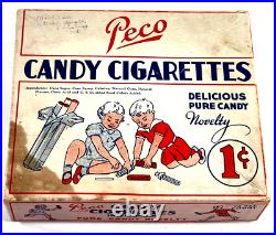 RARE 1930s 40s Pico Candy Cigarettes Advertising Store Display Candy Box