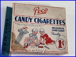 RARE 1930s 40s Pico Candy Cigarettes Advertising Store Display Candy Box