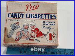 RARE 1930s 40s Pico Candy Cigarettes Advertising Store Display Candy Box