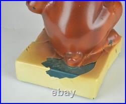 RARE 1940s IDEAL DOG FOOD PUPPY PET STORE ADVERTISING DISPLAY CAN-MILLER STUDIO