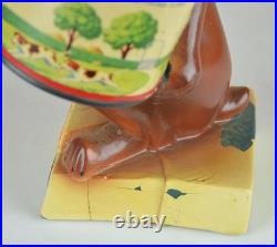 RARE 1940s IDEAL DOG FOOD PUPPY PET STORE ADVERTISING DISPLAY CAN-MILLER STUDIO