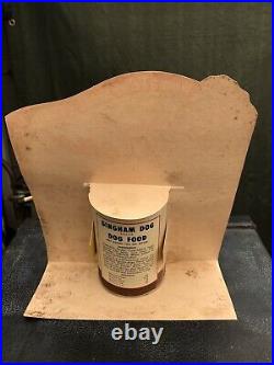 RARE 1950s NOS DOG FOOD CAN COUNTER TOP DISPLAY DOGS&CATS PETS ANIMALS LQQK