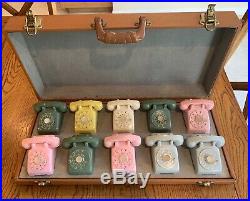 RARE 1960's Miniature Bell Rotary Phone Salesman Sample Case -Piece Of History