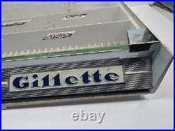 RARE 1970s 80s Gillette razor tabletop advertising store display sign
