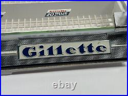 RARE 1970s 80s Gillette razor tabletop advertising store display sign