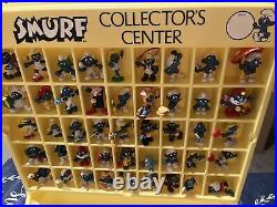 RARE! 1980 Schleich Collectors Center Store Display With Huge lot of Smurfs. EUC