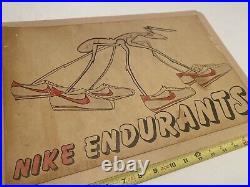 RARE 1982 VINTAGE Nike ORIGINAL Advertising ART RED SHOE Ant Store Display Sign