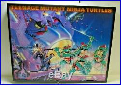 RARE 1988 Mirage Studios Teenage Mutant Ninja Turtles Framed LED Store Display