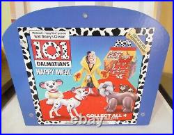 RARE 1991 DOUBLE SIDED McDONALDS 101 DALMATIONS STORE DISPLAY-17 DOGS TOTAL