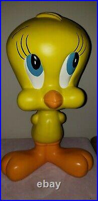 RARE 1999 WARNER BROS STORE DISPLAY TWEETY BIRD LARGE VERSION STATUE Free Ship