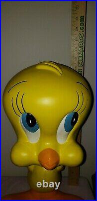 RARE 1999 WARNER BROS STORE DISPLAY TWEETY BIRD LARGE VERSION STATUE Free Ship