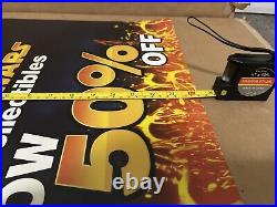 RARE 2005 Blockbuster Store Display Sign STAR WARS Promo 2 Sided Vinyl Poster