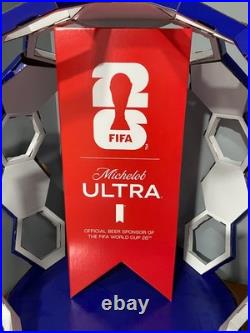 RARE 2026 FIFA World Cup Michelob Promotional Liquor Store Display! 3ftx3ft