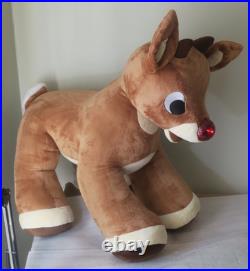 RARE 36 Jumbo Build a Bear Rudolph The Red Nose Reindeer Store Display