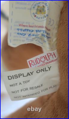 RARE 36 Jumbo Build a Bear Rudolph The Red Nose Reindeer Store Display