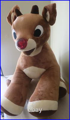 RARE 36 Jumbo Build a Bear Rudolph The Red Nose Reindeer Store Display