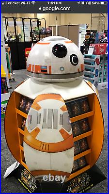 RARE 6 tall Star Wars BB-8 Droid Walmart store Display dvd shelf Pickup only