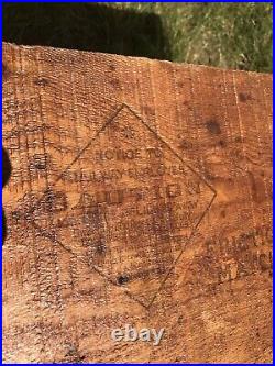 RARE ANTIQUE Grocers DIAMOND MATCHES WOODEN SHIPPING CRATE BOX RAILROAD N. H