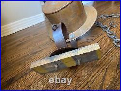 RARE ANTIQUE HATTER TOP HAT ADVERTISING TRADE SIGN With BRACKETS