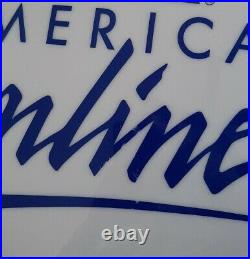 RARE AOL America Online Double-Sided Lighted Store Sign Display 1990's Internet