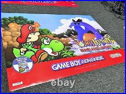 RARE AUTHENTIC Gameboy Advance Yoshi Promo Display Banner Store Display