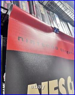 RARE AUTHENTIC Nintendo Classic Huge Store Display Banner Mario Heavy Vinyl