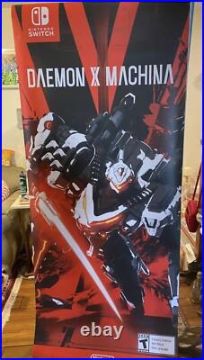 RARE AUTHENTIC Nintendo Daemen X Machina Store Display Banner Heavy Vinyl 7ft