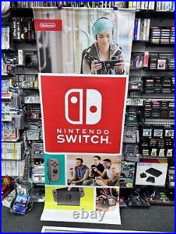 RARE AUTHENTIC Nintendo Switch Huge Store Display Banner Heavy Vinyl 7ft+