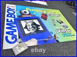 RARE AUTHENTIC Vinyl Gameboy Camera Nintendo Promo Display Banner Store Display