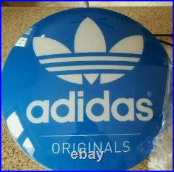 RARE Adidas Originals Round Light Sign Store / Convention Wall Display 13