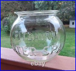 RARE Antique Early 1900's General Store Pitcairn Water Spar Store Display Jar