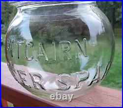 RARE Antique Early 1900's General Store Pitcairn Water Spar Store Display Jar