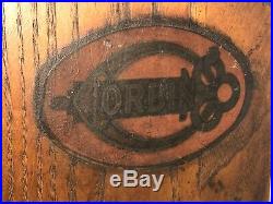 RARE Antique Early 1900s Corbin Lock Key General Hardware Store Oak Display Sign