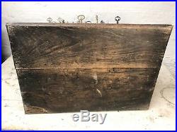 RARE Antique Early 1900s Corbin Lock Key General Hardware Store Oak Display Sign