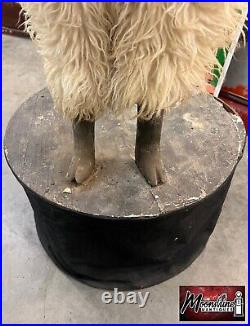 RARE Antique THE MAMMOTH Shoe & Clothing Co. Animatronic Goat Store Display