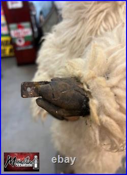 RARE Antique THE MAMMOTH Shoe & Clothing Co. Animatronic Goat Store Display