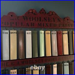RARE Antique Woolsey's Paint Company Marine Sample Store Display Boat Yacht