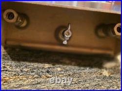 RARE Artistic Brass 24k Gold Plated Gem Faucet Set Store Display NOS Baroque