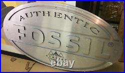 RARE Authentic Fossil Genuine Watch Oval Store Display Sign 36 x 22