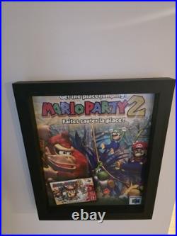 RARE Authentic Poster (2000) Mario Party 2 Nintendo 64 N64 Promo Store Display