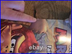 RARE Authentic Poster (2000) Mario Party 2 Nintendo 64 N64 Promo Store Display